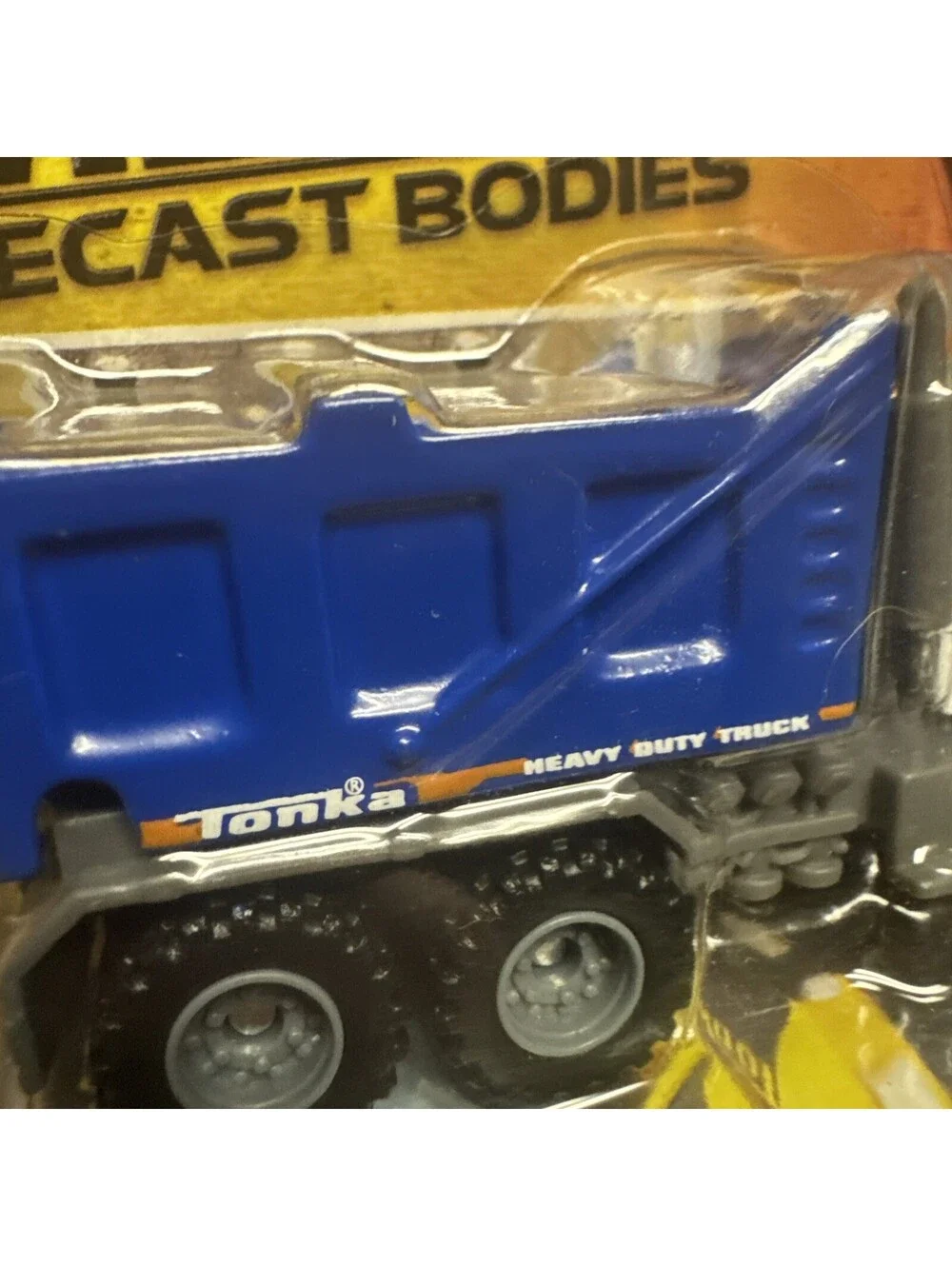 Tonka Metal City Dump Truck Construction Crew Blue White 1/64 Diecast Body 2014
